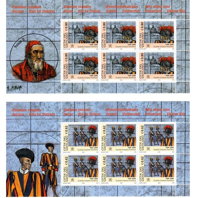 VATICAN 2005 Pontifical Swiss Guard 2nd s/s MNH**