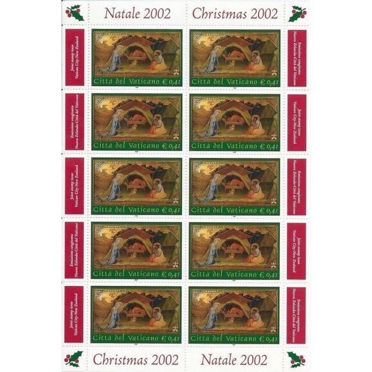 VATICAN 2002 Christmas m/s MNH**
