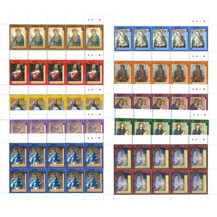 VATICANO 2002 Madonna nella Basilica Vaticana 10 MF MNH**