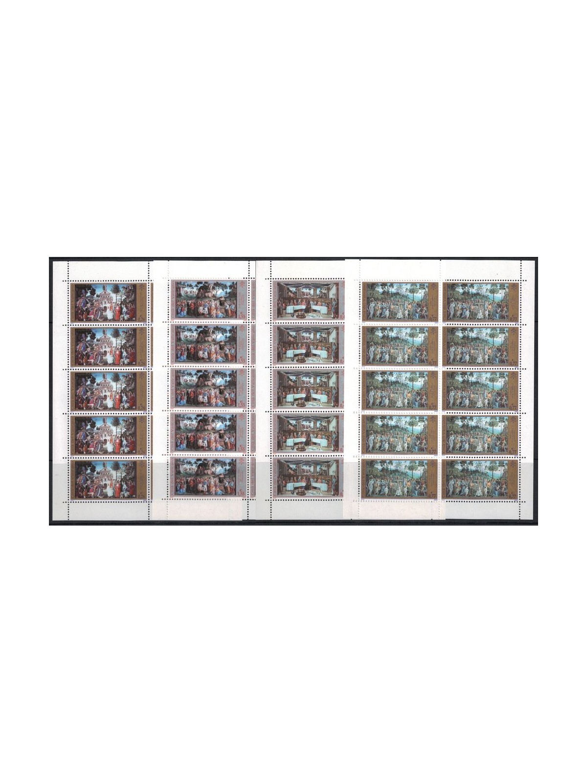 VATICANO 2002 Cappella Sistina 4 MF MNH**