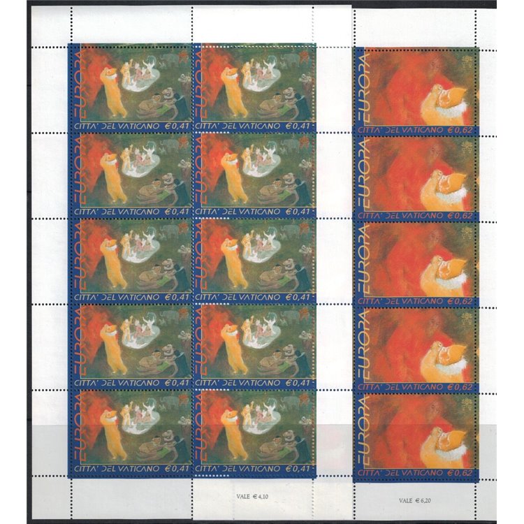VATICANO 2002 Europa 2 MF MNH**