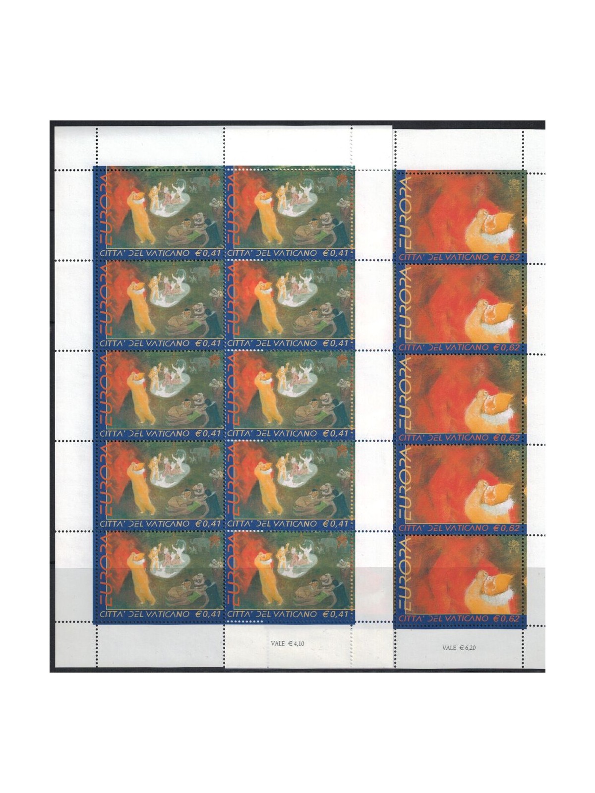 VATICANO 2002 Europa 2 MF MNH**