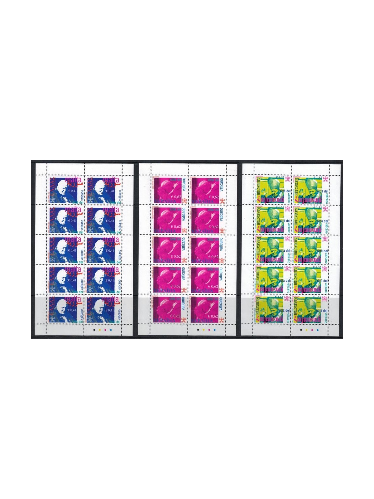 VATICAN 2002 Travels of John Paul II 3 m/s MNH**