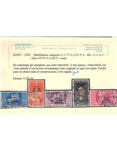 EGEO 1938 Augusto 15v us ©