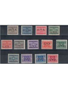 ITALY RSI 1943 GNR Postage Due (mixed) 13v MH* ©