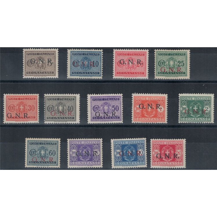 ITALIA RSI 1943 Segnatasse GNR (mista) 13v MH* ©