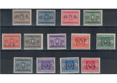 ITALIA RSI 1943 Segnatasse GNR (mista) 13v MH* ©