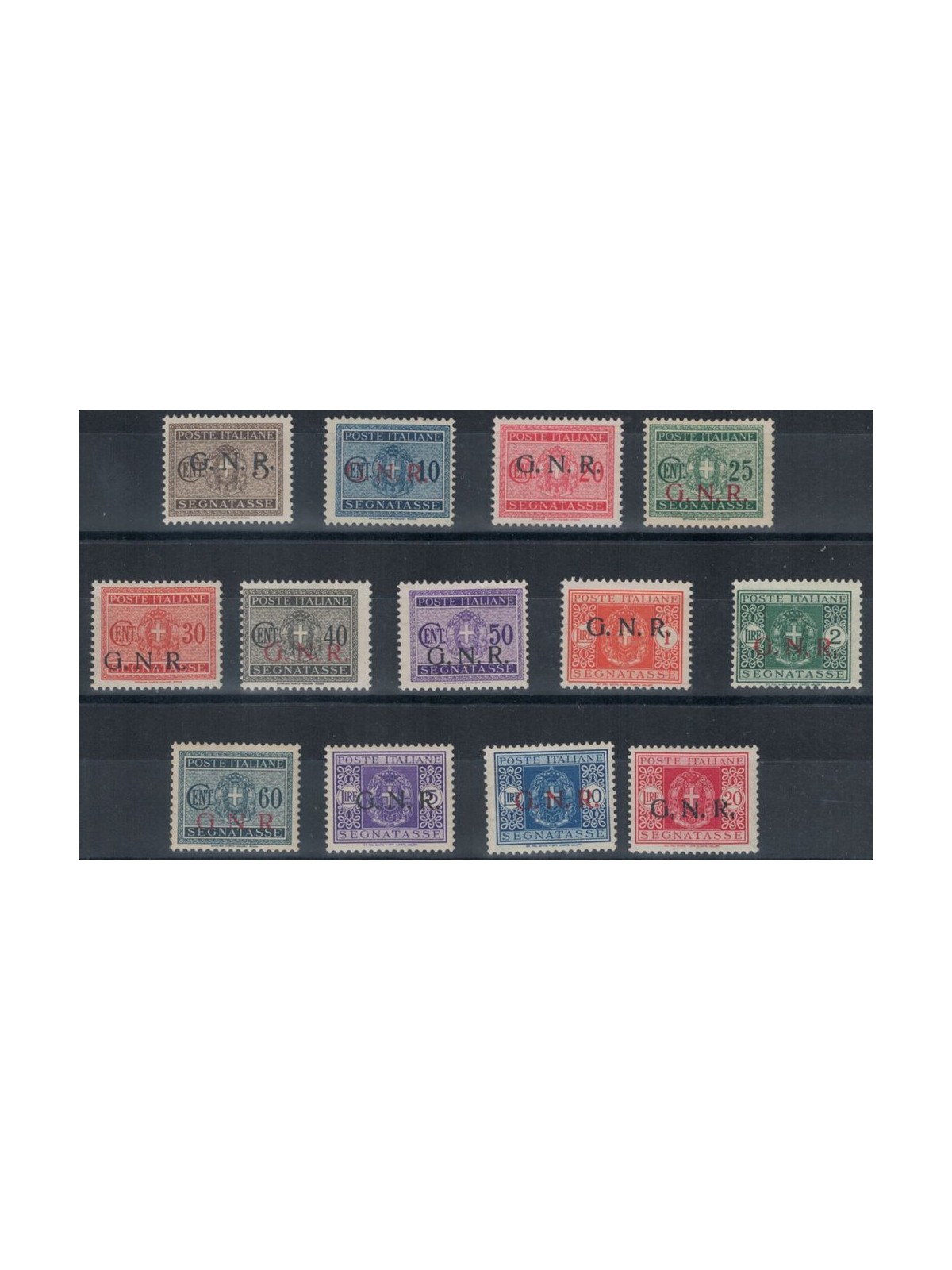 ITALIA RSI 1943 Segnatasse GNR (mista) 13v MH* ©