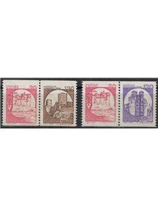 ITALY 1980 Castles from reel 4v MNH**