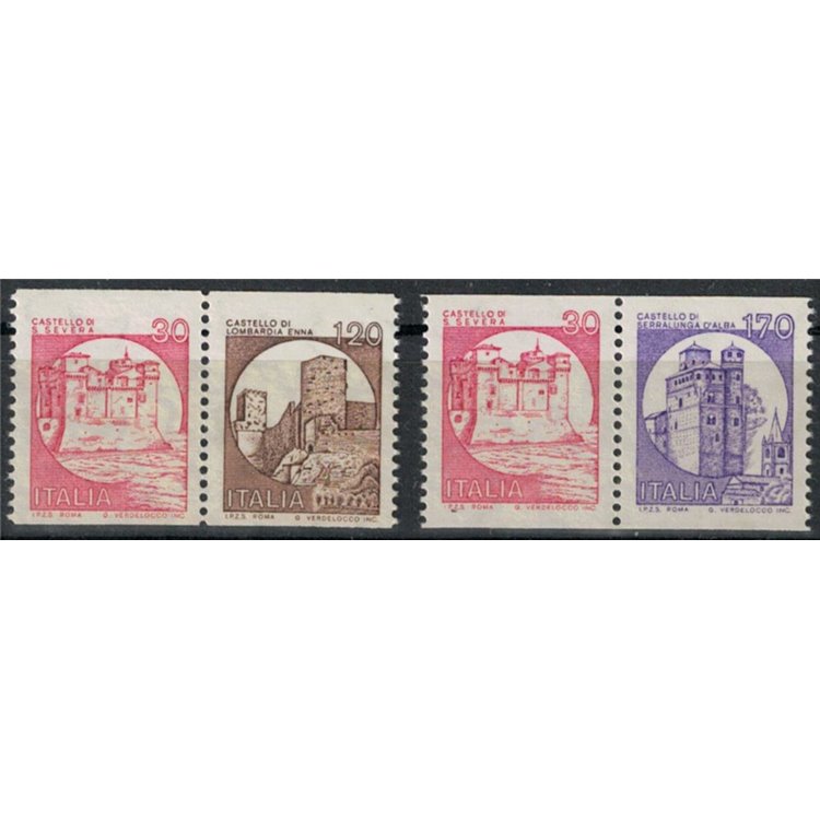 ITALY 1980 Castles from reel 4v MNH**