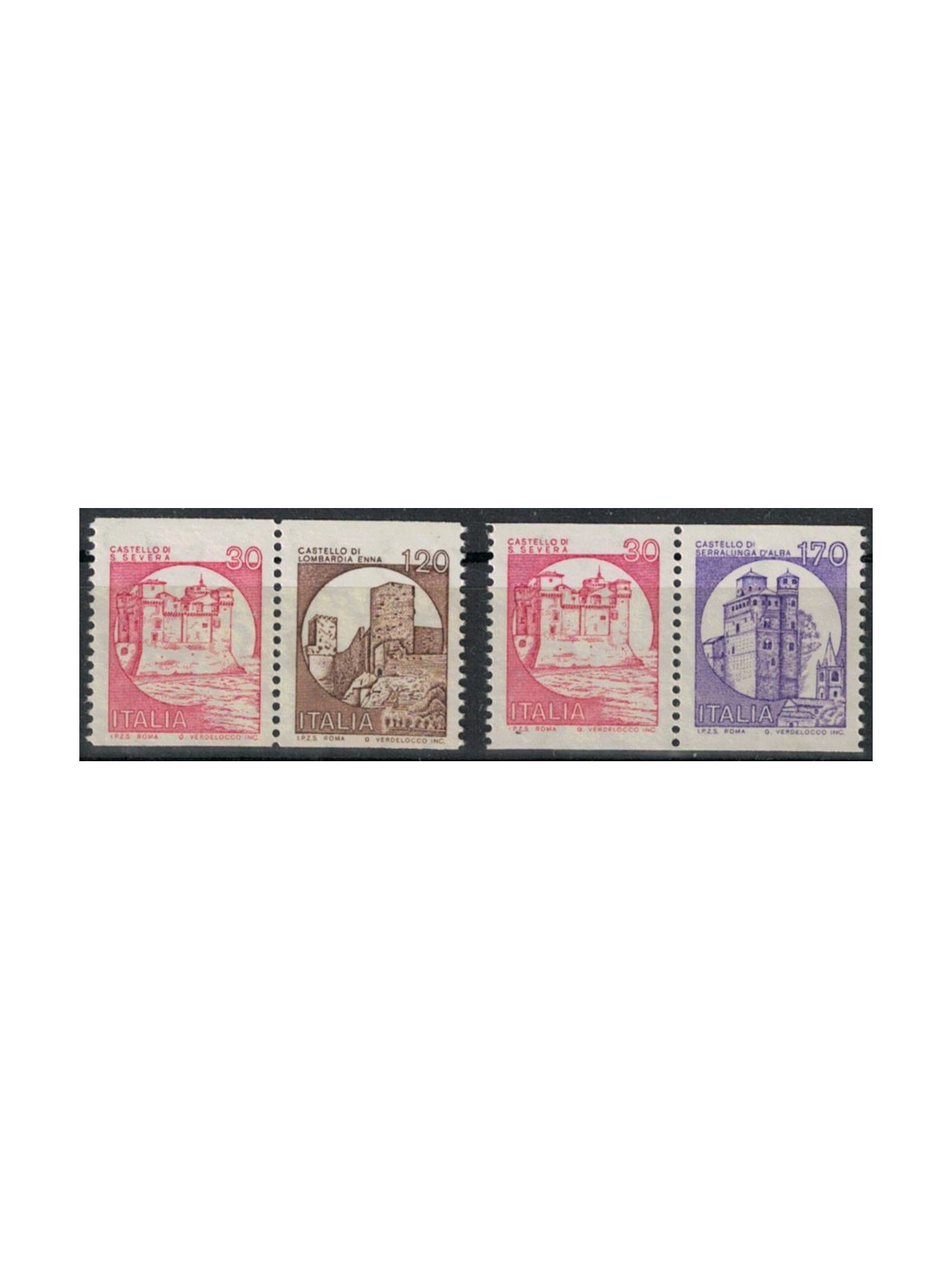 ITALY 1980 Castles from reel 4v MNH**