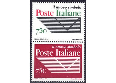 ITALIA 1994 Ente Poste Italiane, coppia verticale MNH**