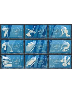 ITALIA 2006 Giochi Olimpici Invernali 9v MNH**