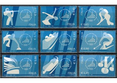 ITALIA 2006 Giochi Olimpici Invernali 9v MNH**