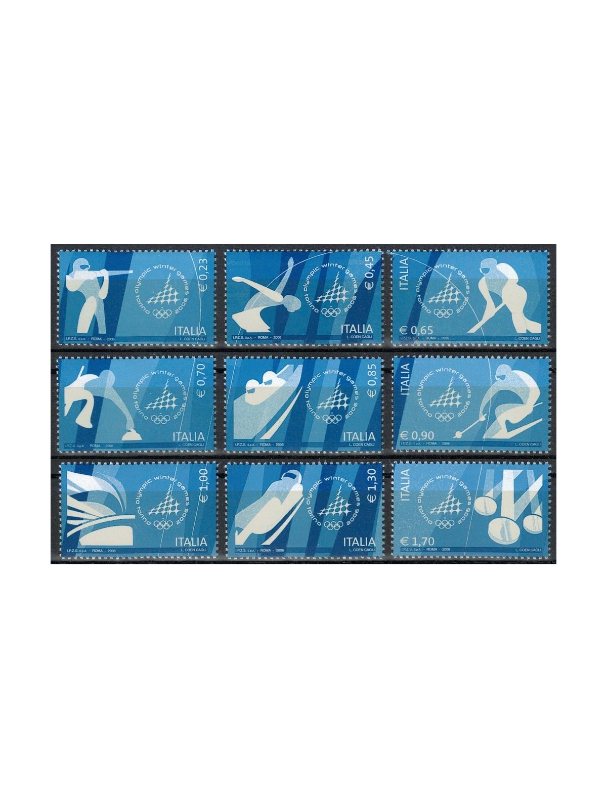 ITALY 2006 Winter Olympic Games 9v MNH**