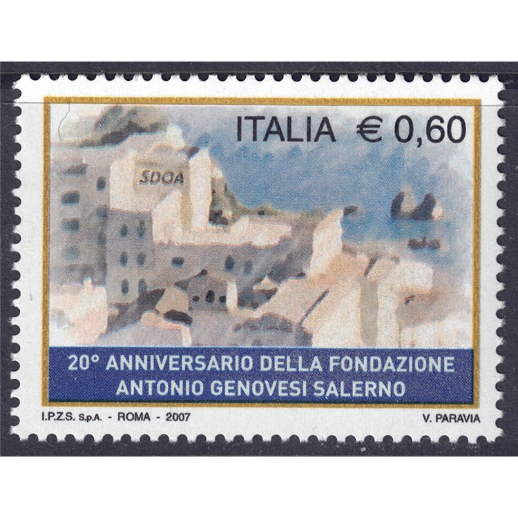 ITALY 2007 Antonio Genovesi Salerno MNH**