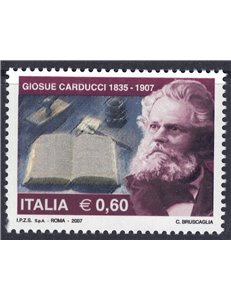 ITALIA 2007 Giosuè Carducci MNH**