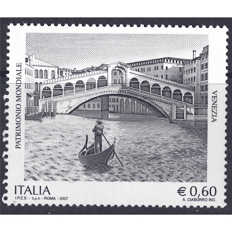 ITALIA 2007 Venezia patrimonio Unesco MNH**