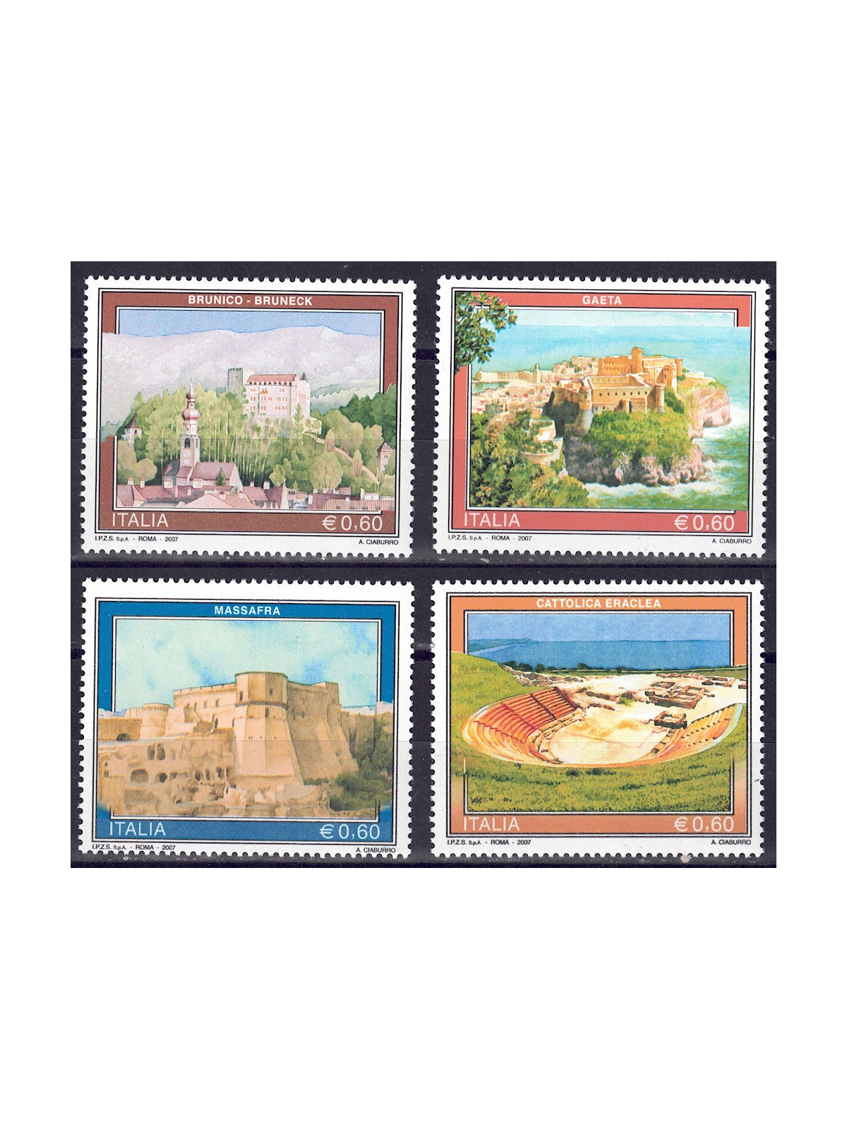 ITALIA 2007 Turismo 4v MNH**