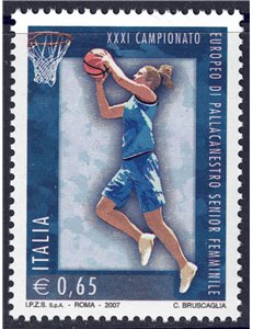 ITALIA 2007 Pallacanestro Femminile MNH**