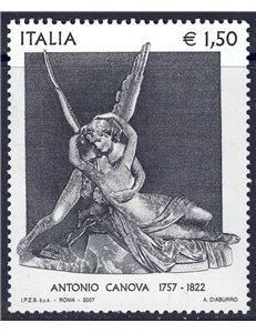 ITALIA 2007 Antonio Canova MNH**