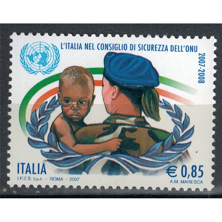 ITALIA 2007 Consiglio di sicurezza Onu MNH**