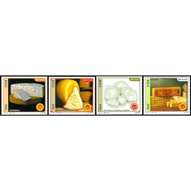 ITALIA 2011 Made in Italy, formaggi 4v MNH**