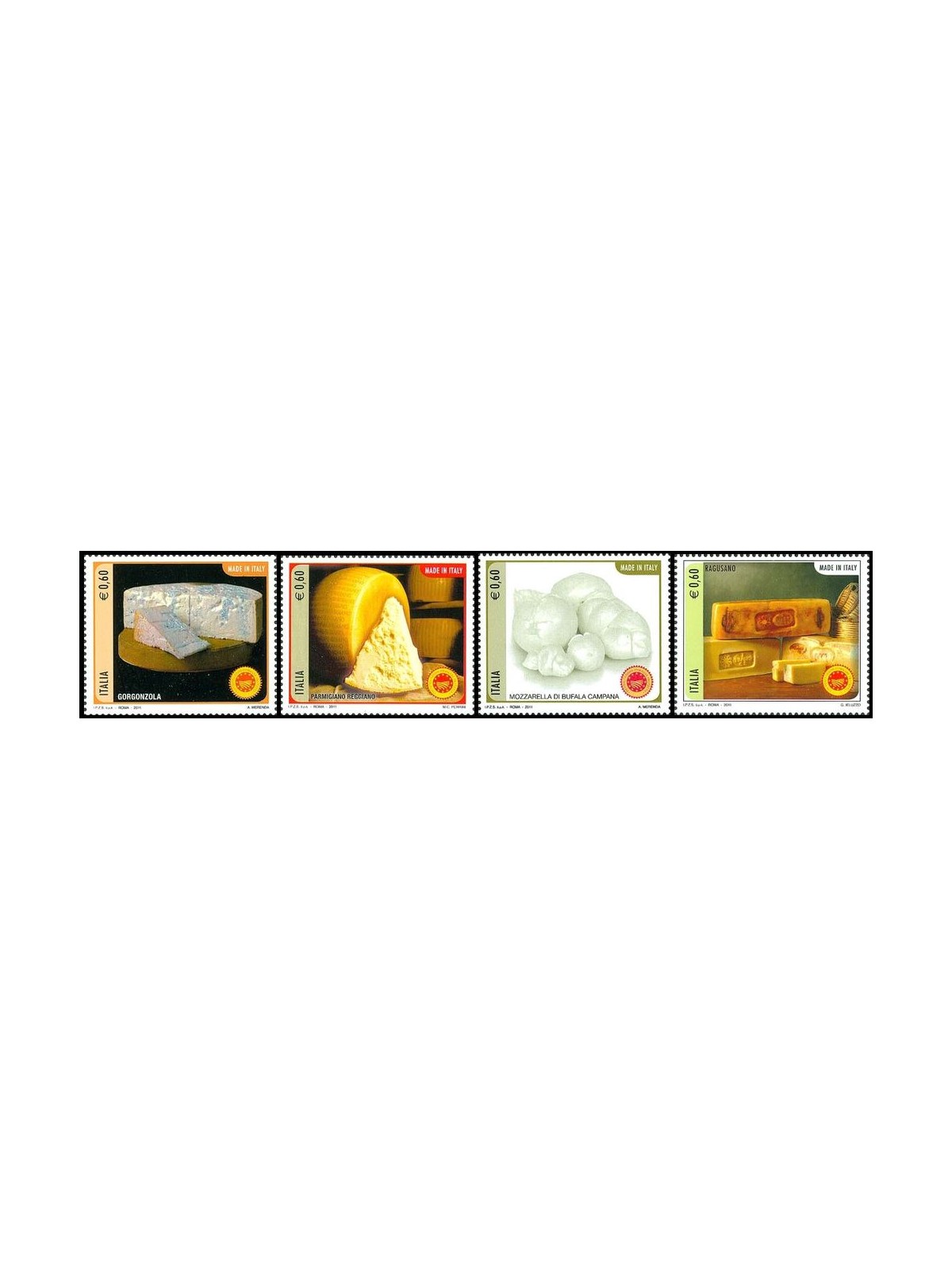 ITALIA 2011 Made in Italy, formaggi 4v MNH**
