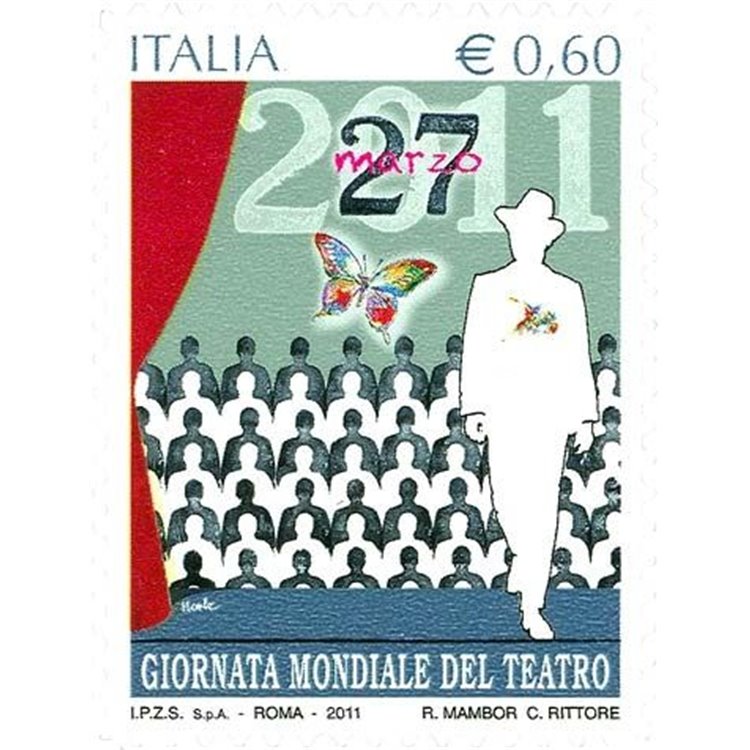 ITALIA 2011 Giornata del teatro MNH**