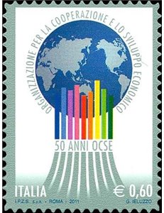 ITALIA 2011 Anniversario dell'OCSE MNH**