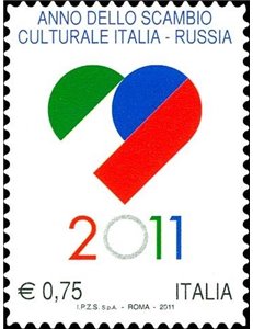 ITALY 2011 Cultural Exchange Italy-Russia MNH**