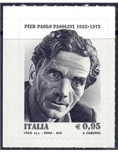 ITALIA 2015 Pier Paolo Pasolini MNH**