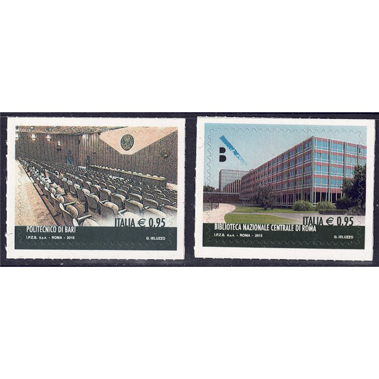 ITALY 2015 Excellence of Knowledge 2v MNH**