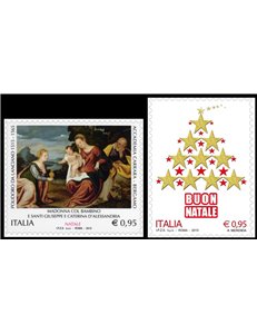 ITALIA 2015 Natale 2v MNH**