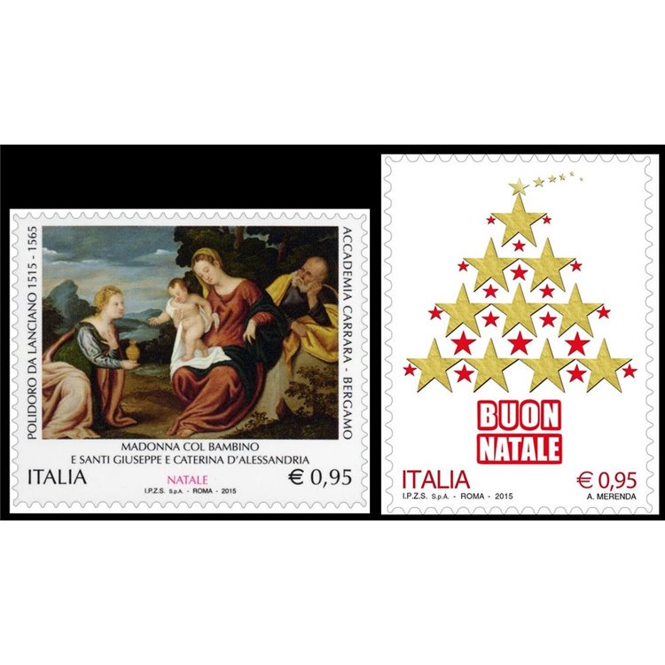 ITALY 2015 Christmas 2v MNH**
