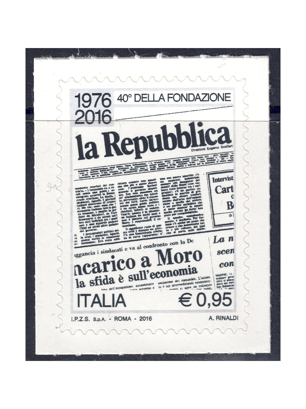 ITALY 2016 Daily newspaper la Repubblica MNH**