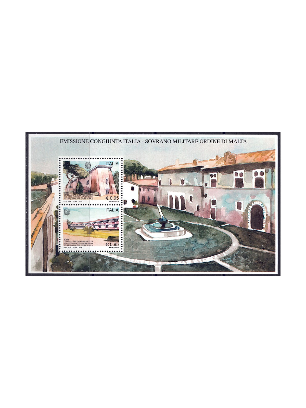 ITALIA 2015 Ospedale S. Giovanni Battista BF MNH**