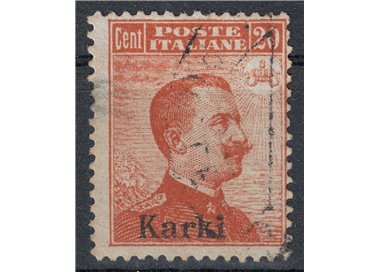 EGEO CARCHI 1917 20c arancio senza filigrana us