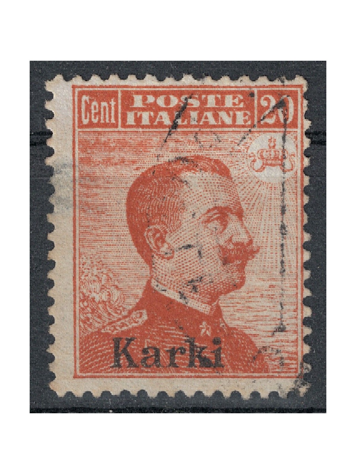 EGEO CARCHI 1917 20c orange without watermark us