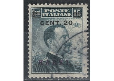EGEO CARCHI 1916 20c on 15c grey black us