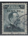 EGEO CARCHI 1916 20c su 15c grigio nero us