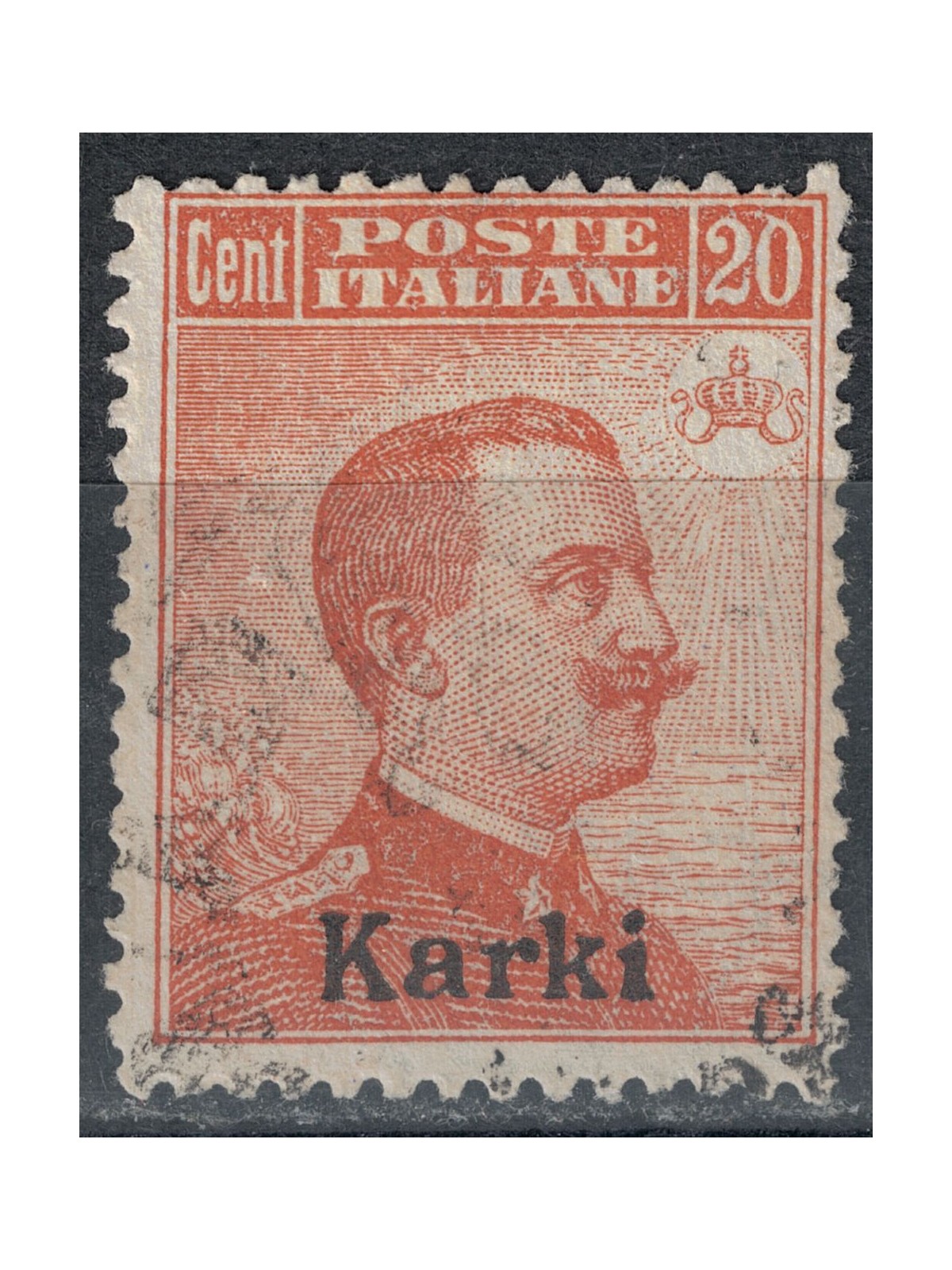 EGEO CARCHI 1922 20c orange filigree crown us