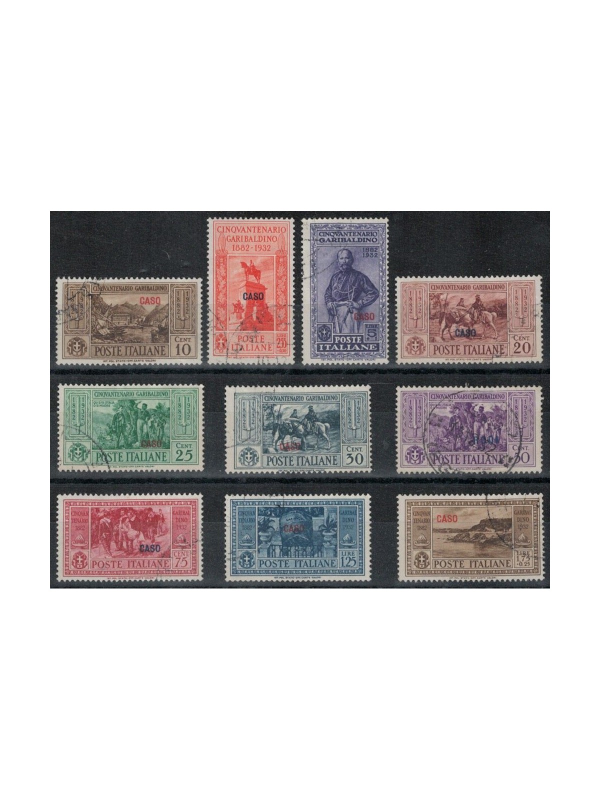 EGEO CASO 1932 Giuseppe Garibaldi 10v us