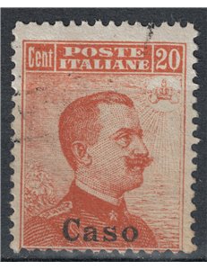 EGEO CASO 1917 20c arancio senza filigrana us