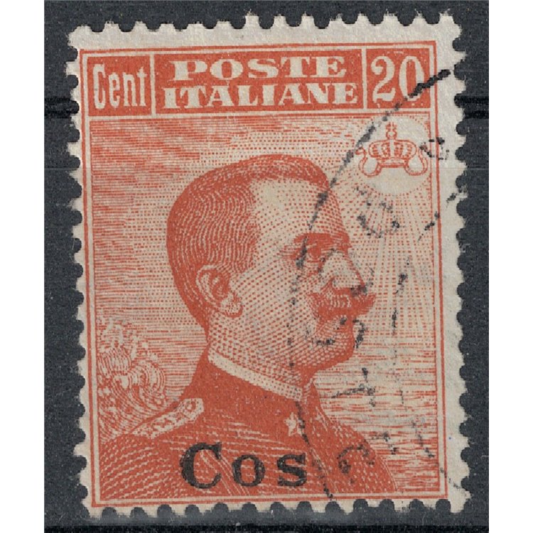 EGEO COO 1922 20c arancio filigrana corona us