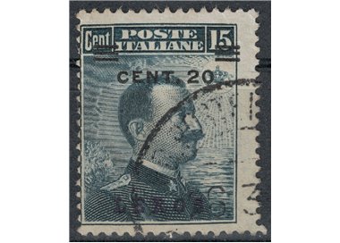 EGEO LERO 1916 20c on 15c grey black us