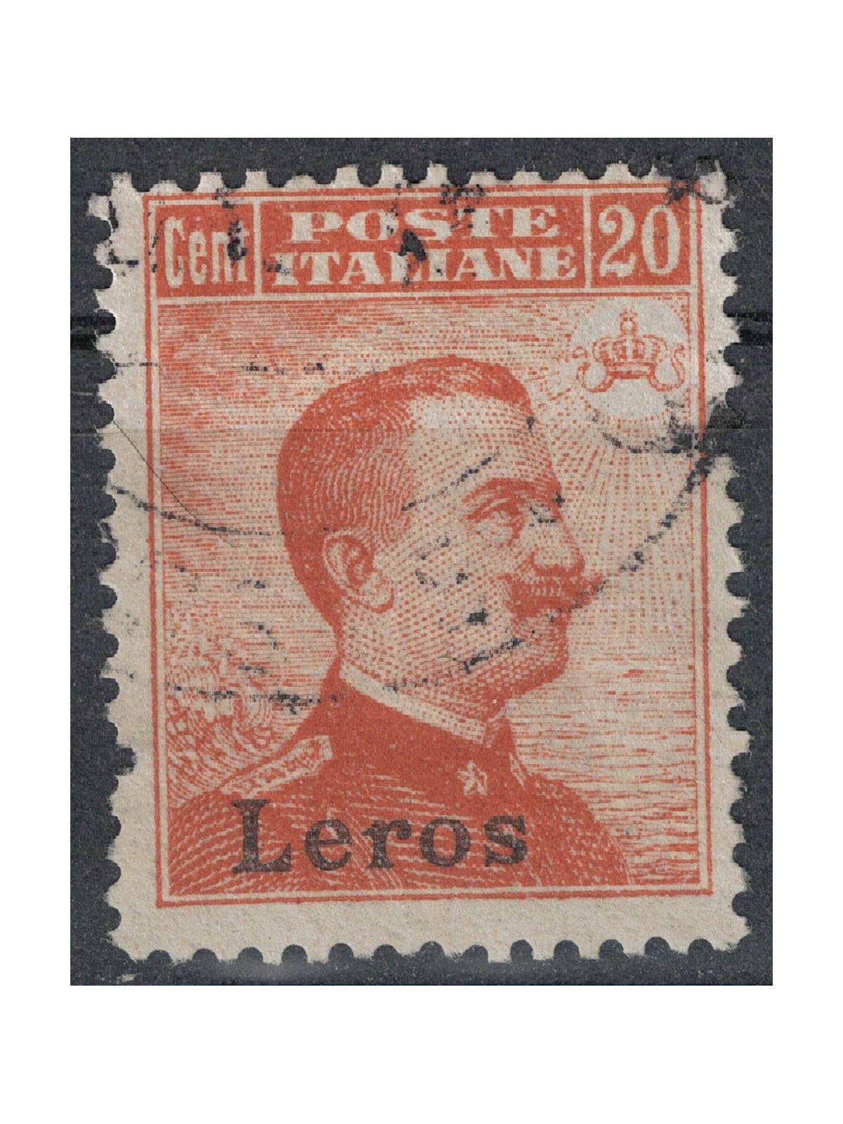 EGEO LERO 1917 20c orange without watermark us