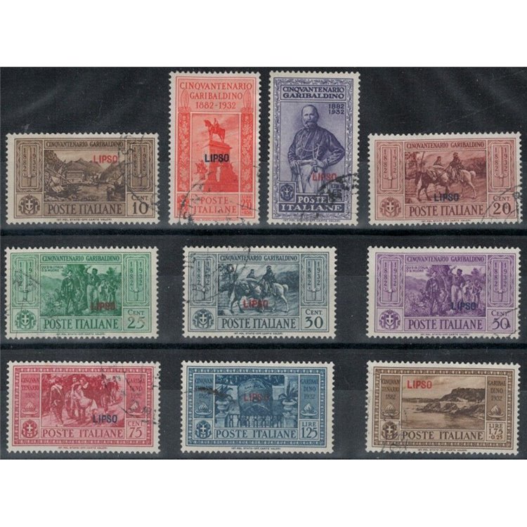 EGEO LIPSO 1932 Giuseppe Garibaldi 10v us