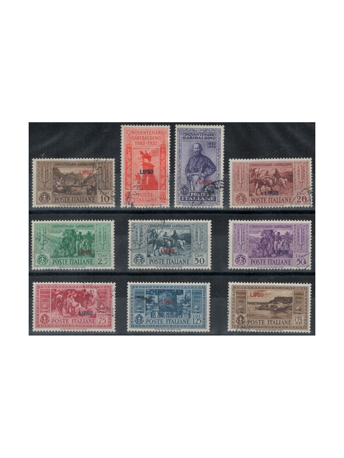 EGEO LIPSO 1932 Giuseppe Garibaldi 10v us