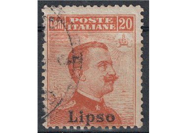 EGEO LIPSO 1917 20c orange without watermark us